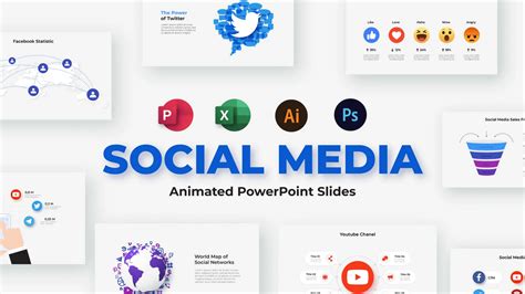 social media report powerpoint template free download